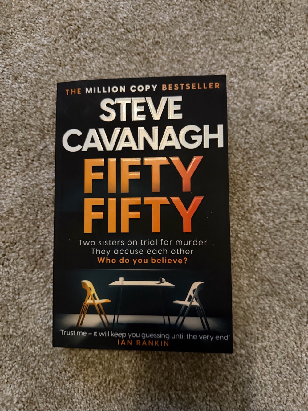 Steve Cavanagh "Fifty Fifty" Paperback Book